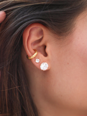 Brinco Laís Base Dourada