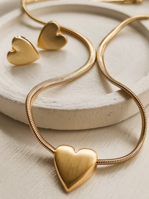 Conjunto Brinco e Colar Love