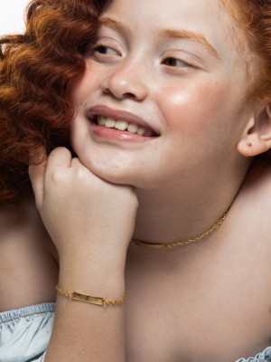 Pulseira Plaquinha Coração Vazado