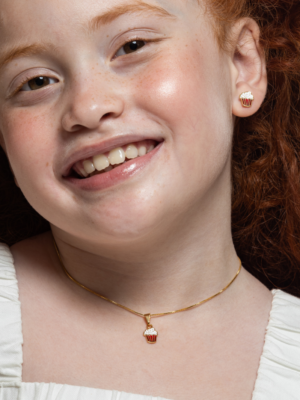 Conjunto Brinco e Colar Pipoca