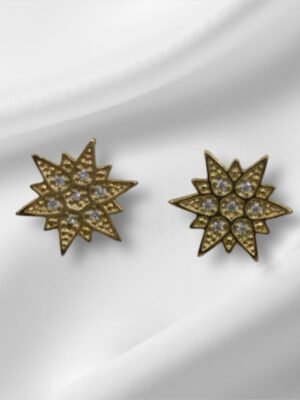 Brinco Estrela de 5 Pontas Ouro 18k