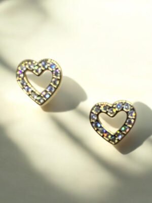 Coração vazado com zircônia