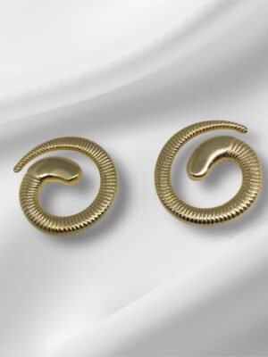 Brinco espiral texturizado
